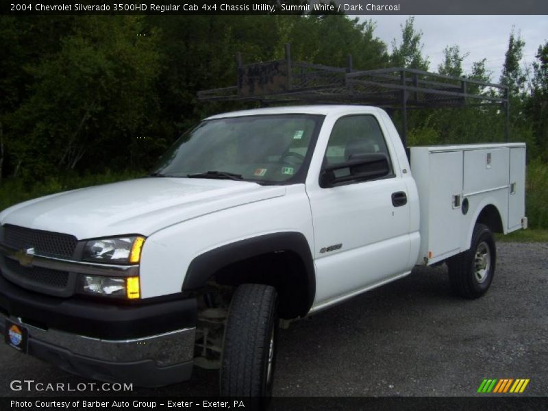 Summit White / Dark Charcoal 2004 Chevrolet Silverado 3500HD Regular Cab 4x4 Chassis Utility