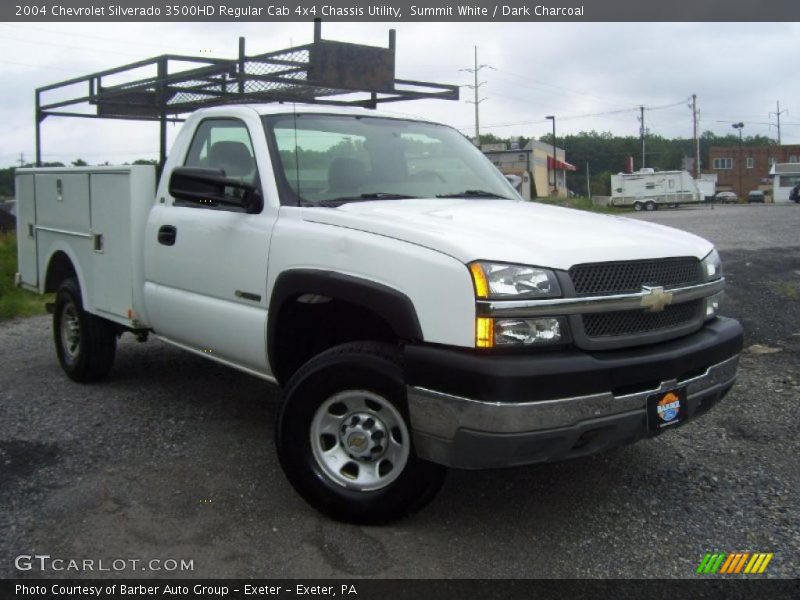 Summit White / Dark Charcoal 2004 Chevrolet Silverado 3500HD Regular Cab 4x4 Chassis Utility