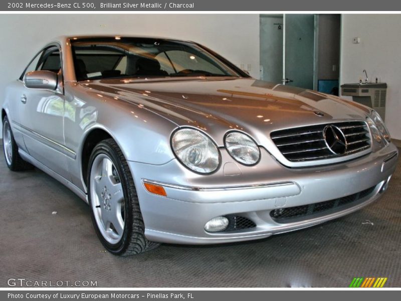 Brilliant Silver Metallic / Charcoal 2002 Mercedes-Benz CL 500