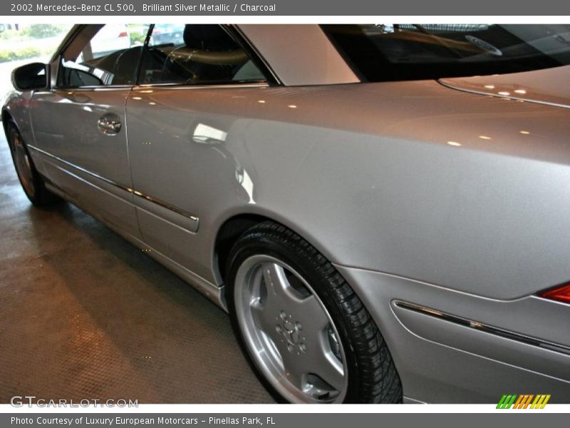 Brilliant Silver Metallic / Charcoal 2002 Mercedes-Benz CL 500