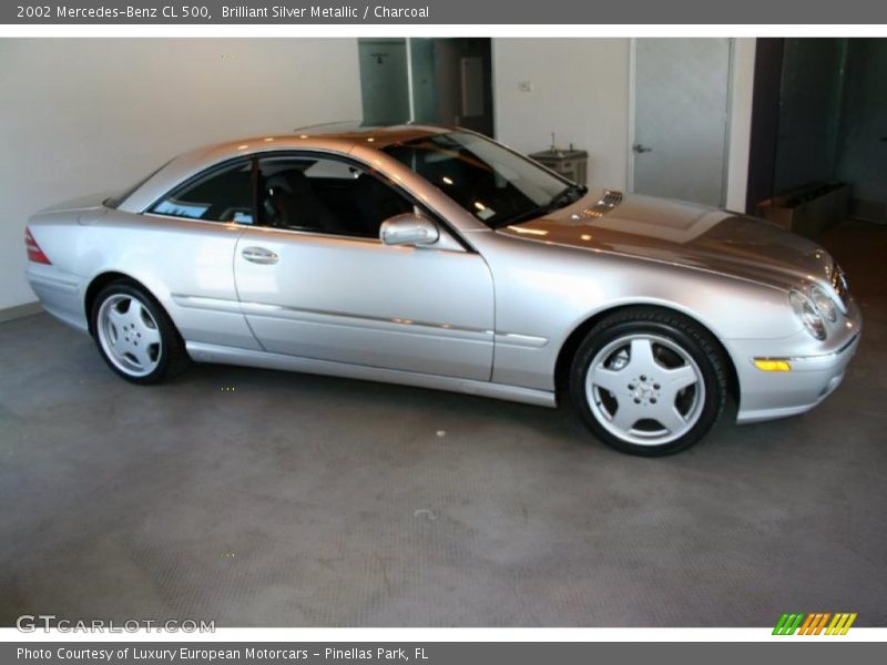 Brilliant Silver Metallic / Charcoal 2002 Mercedes-Benz CL 500