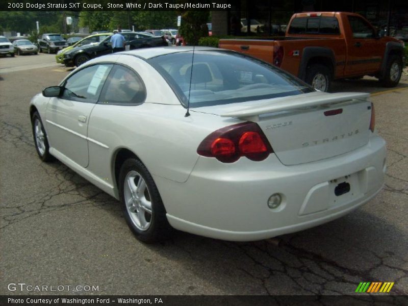 Stone White / Dark Taupe/Medium Taupe 2003 Dodge Stratus SXT Coupe