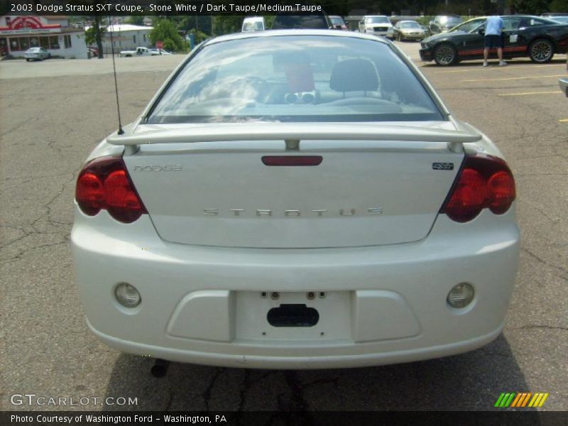 Stone White / Dark Taupe/Medium Taupe 2003 Dodge Stratus SXT Coupe