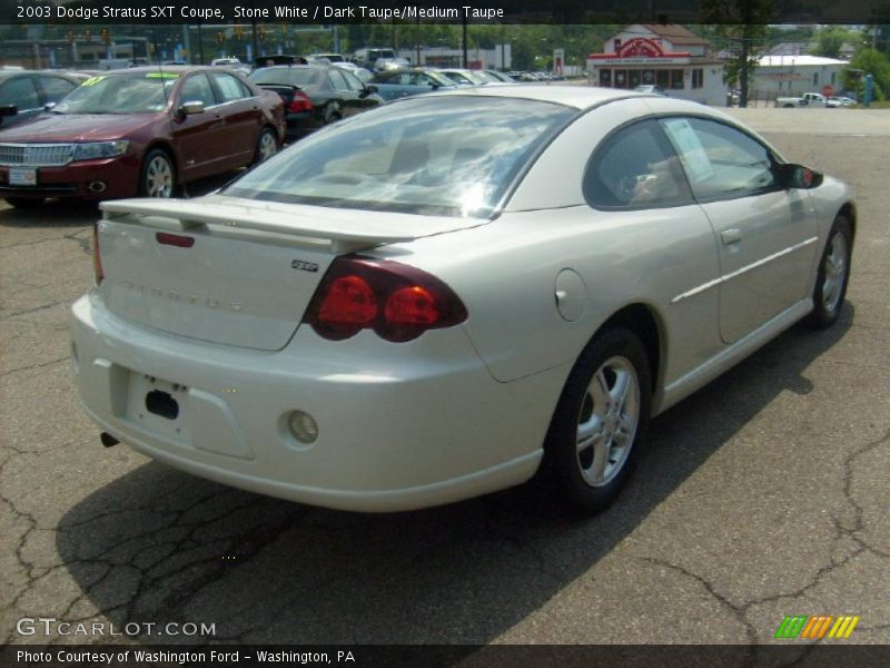 Stone White / Dark Taupe/Medium Taupe 2003 Dodge Stratus SXT Coupe