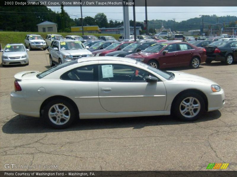 Stone White / Dark Taupe/Medium Taupe 2003 Dodge Stratus SXT Coupe
