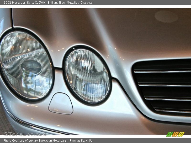 Brilliant Silver Metallic / Charcoal 2002 Mercedes-Benz CL 500