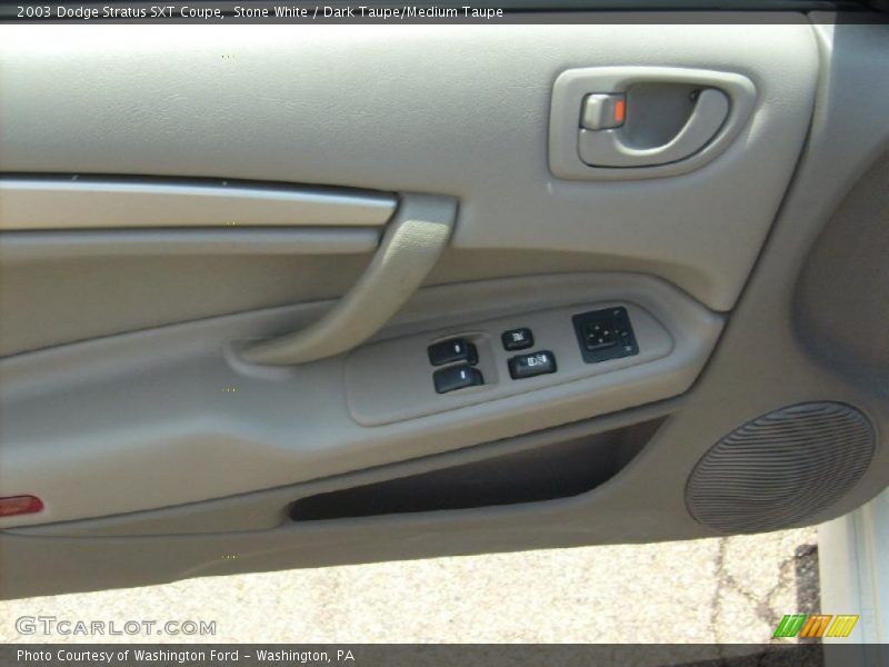 Stone White / Dark Taupe/Medium Taupe 2003 Dodge Stratus SXT Coupe