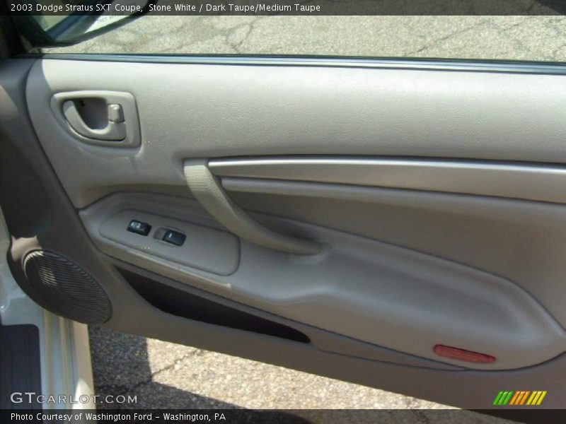 Stone White / Dark Taupe/Medium Taupe 2003 Dodge Stratus SXT Coupe