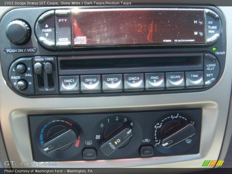 Stone White / Dark Taupe/Medium Taupe 2003 Dodge Stratus SXT Coupe