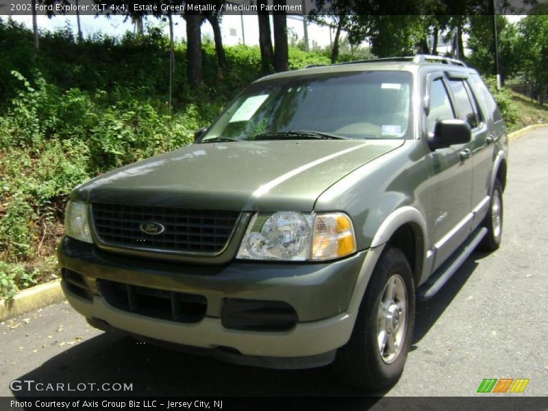 Estate Green Metallic / Medium Parchment 2002 Ford Explorer XLT 4x4