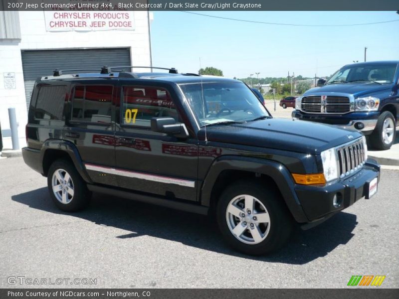 Black Clearcoat / Dark Slate Gray/Light Graystone 2007 Jeep Commander Limited 4x4