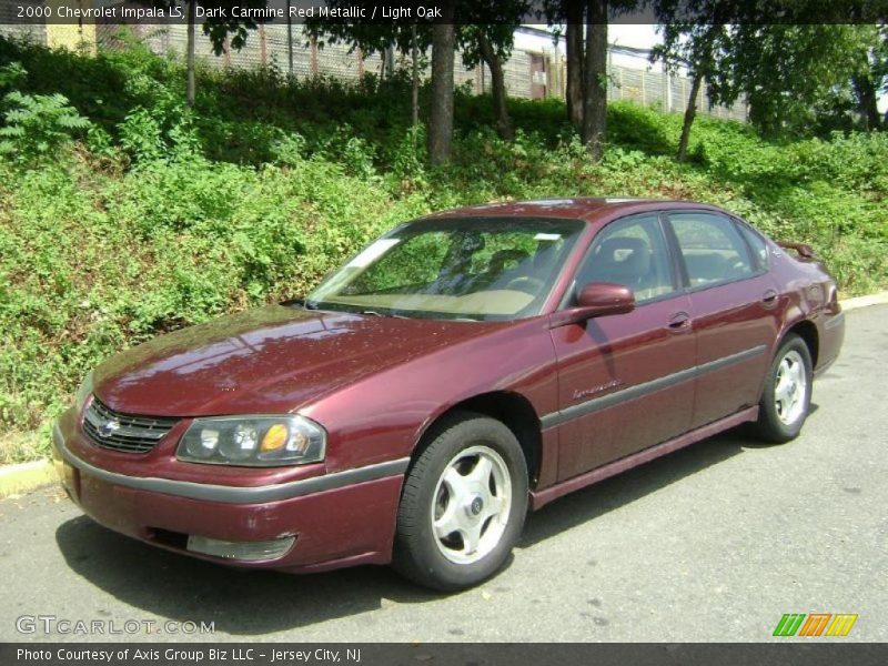 Dark Carmine Red Metallic / Light Oak 2000 Chevrolet Impala LS