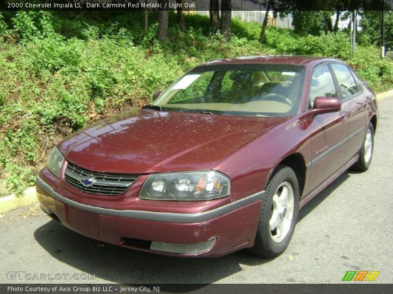 Dark Carmine Red Metallic / Light Oak 2000 Chevrolet Impala LS