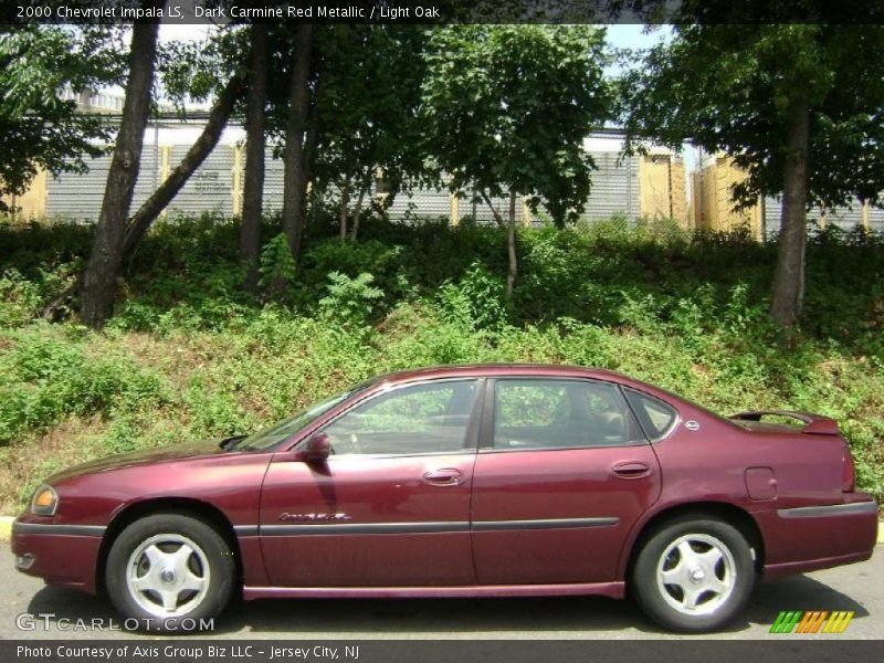 Dark Carmine Red Metallic / Light Oak 2000 Chevrolet Impala LS