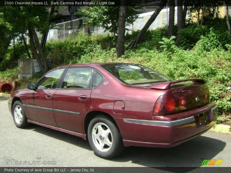 Dark Carmine Red Metallic / Light Oak 2000 Chevrolet Impala LS