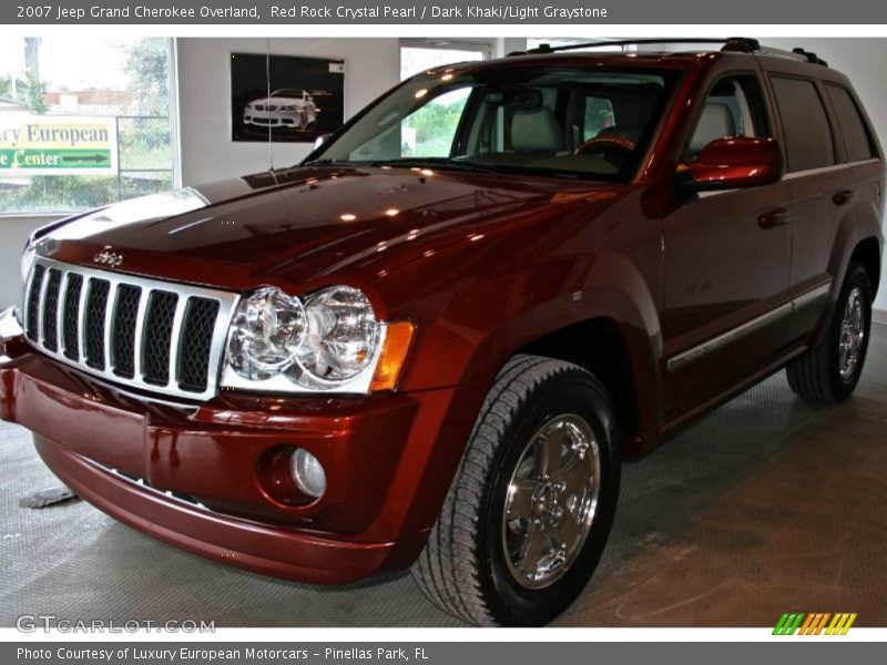 Red Rock Crystal Pearl / Dark Khaki/Light Graystone 2007 Jeep Grand Cherokee Overland