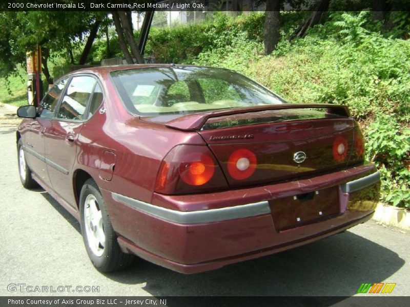 Dark Carmine Red Metallic / Light Oak 2000 Chevrolet Impala LS
