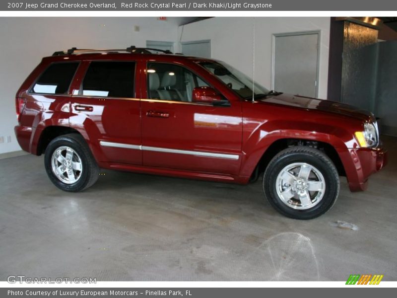 Red Rock Crystal Pearl / Dark Khaki/Light Graystone 2007 Jeep Grand Cherokee Overland