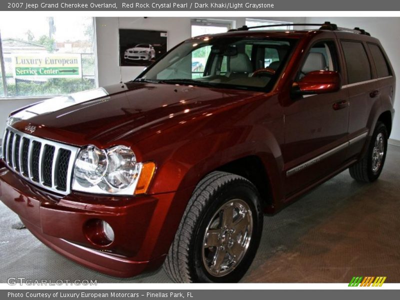 Red Rock Crystal Pearl / Dark Khaki/Light Graystone 2007 Jeep Grand Cherokee Overland