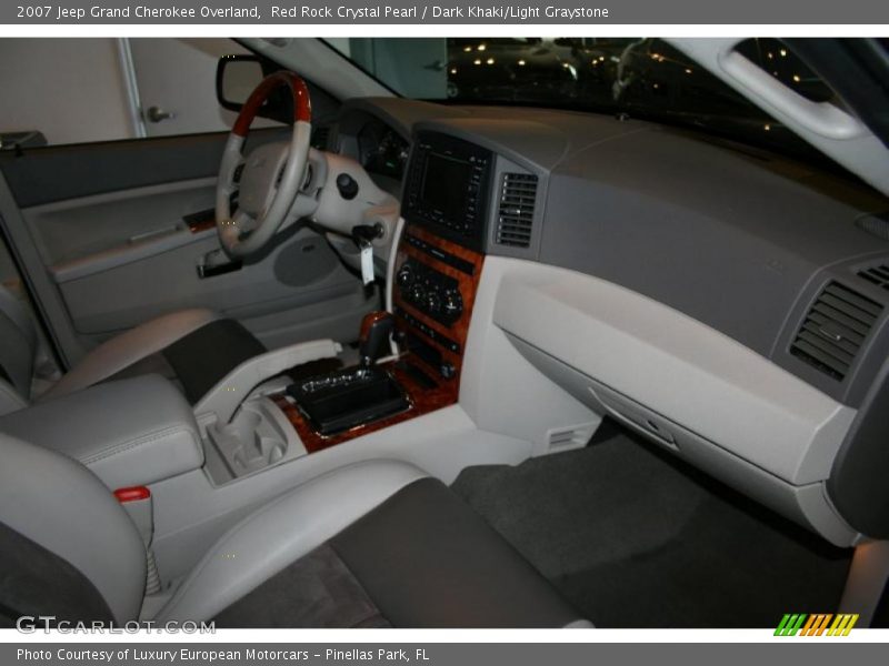 Red Rock Crystal Pearl / Dark Khaki/Light Graystone 2007 Jeep Grand Cherokee Overland