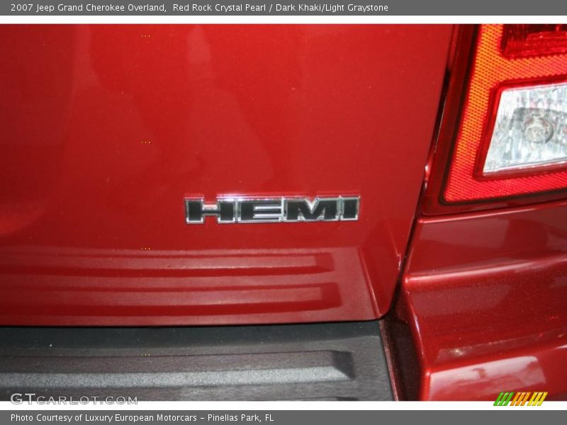 Red Rock Crystal Pearl / Dark Khaki/Light Graystone 2007 Jeep Grand Cherokee Overland