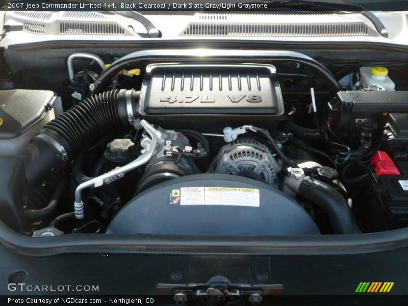 Black Clearcoat / Dark Slate Gray/Light Graystone 2007 Jeep Commander Limited 4x4