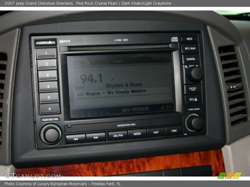 Red Rock Crystal Pearl / Dark Khaki/Light Graystone 2007 Jeep Grand Cherokee Overland