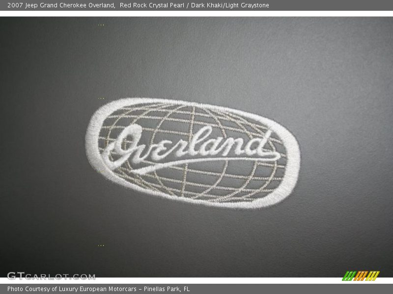 Red Rock Crystal Pearl / Dark Khaki/Light Graystone 2007 Jeep Grand Cherokee Overland