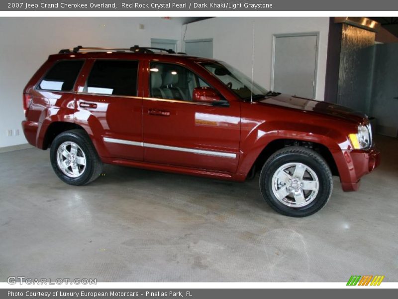 Red Rock Crystal Pearl / Dark Khaki/Light Graystone 2007 Jeep Grand Cherokee Overland