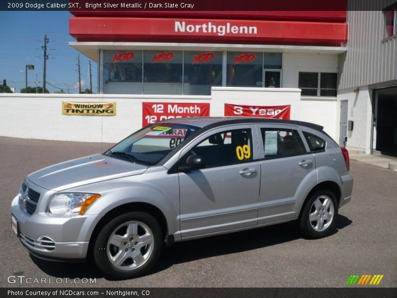 Bright Silver Metallic / Dark Slate Gray 2009 Dodge Caliber SXT
