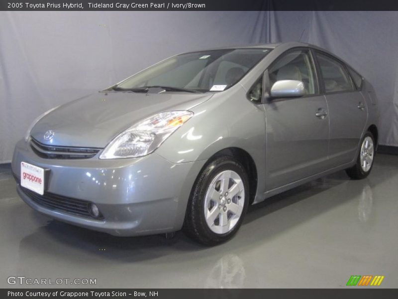 Tideland Gray Green Pearl / Ivory/Brown 2005 Toyota Prius Hybrid