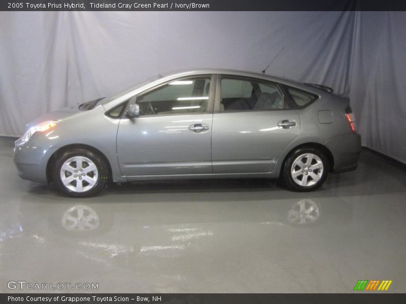 Tideland Gray Green Pearl / Ivory/Brown 2005 Toyota Prius Hybrid