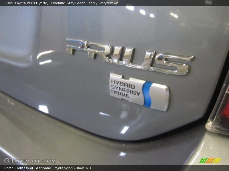 Tideland Gray Green Pearl / Ivory/Brown 2005 Toyota Prius Hybrid