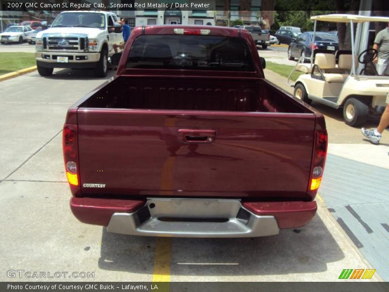 Sonoma Red Metallic / Dark Pewter 2007 GMC Canyon SL Regular Cab