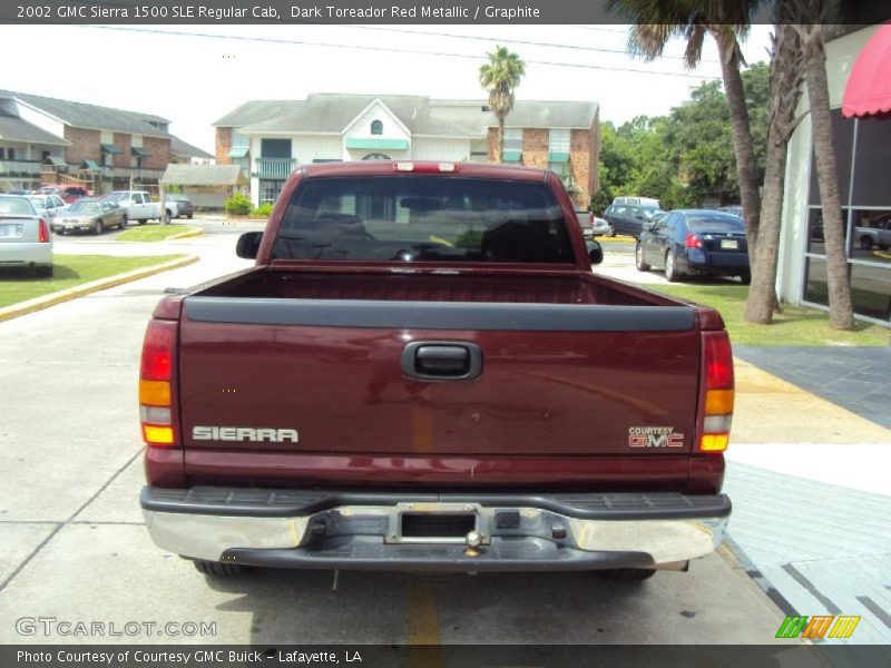 Dark Toreador Red Metallic / Graphite 2002 GMC Sierra 1500 SLE Regular Cab