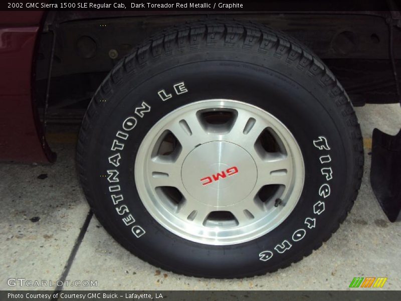 Dark Toreador Red Metallic / Graphite 2002 GMC Sierra 1500 SLE Regular Cab
