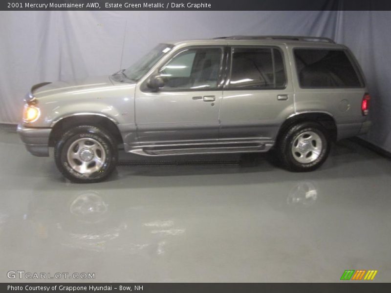 Estate Green Metallic / Dark Graphite 2001 Mercury Mountaineer AWD