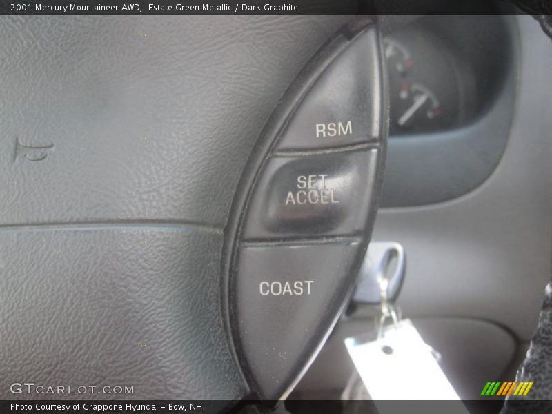 Estate Green Metallic / Dark Graphite 2001 Mercury Mountaineer AWD