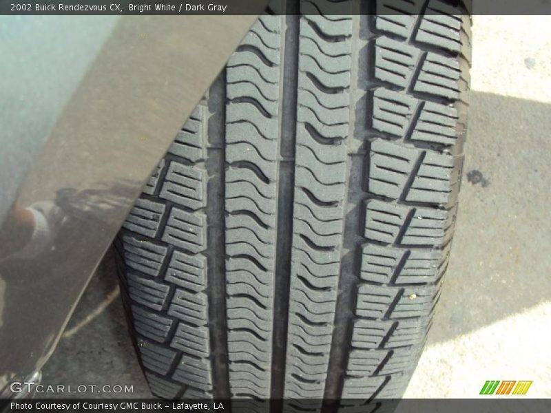 Bright White / Dark Gray 2002 Buick Rendezvous CX