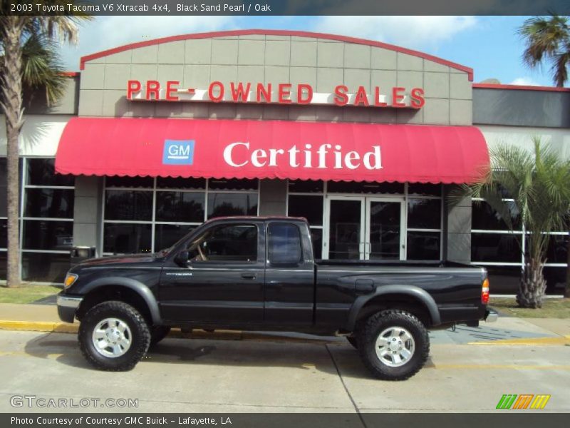 Black Sand Pearl / Oak 2003 Toyota Tacoma V6 Xtracab 4x4