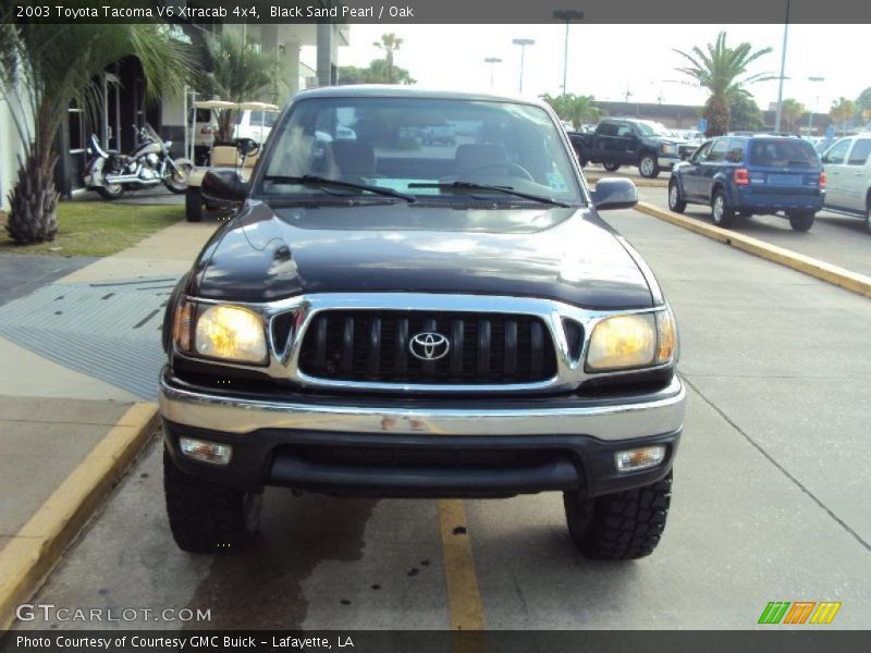 Black Sand Pearl / Oak 2003 Toyota Tacoma V6 Xtracab 4x4