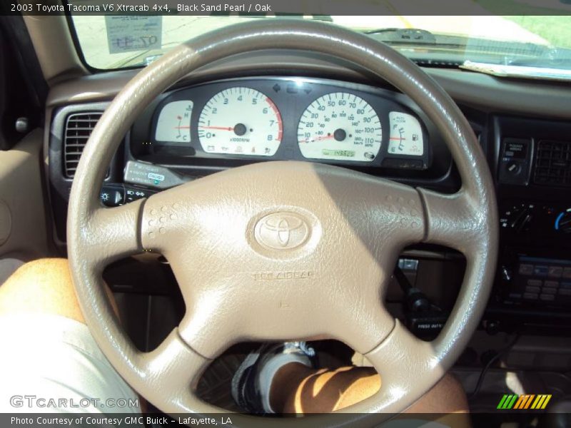 Black Sand Pearl / Oak 2003 Toyota Tacoma V6 Xtracab 4x4