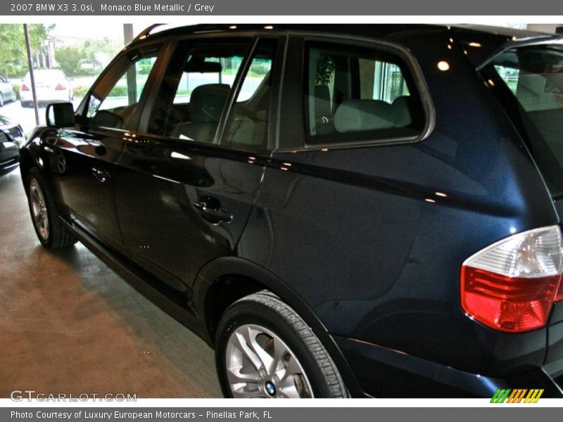 Monaco Blue Metallic / Grey 2007 BMW X3 3.0si