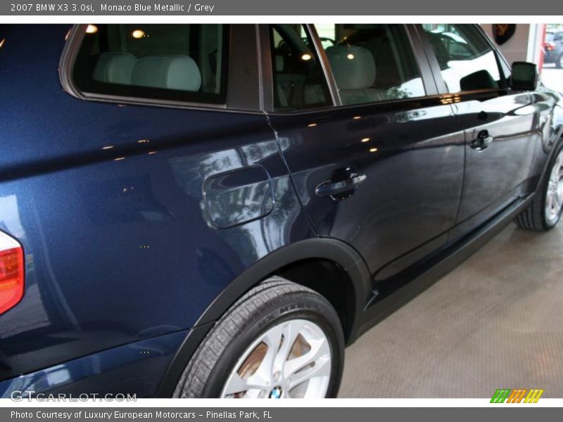 Monaco Blue Metallic / Grey 2007 BMW X3 3.0si