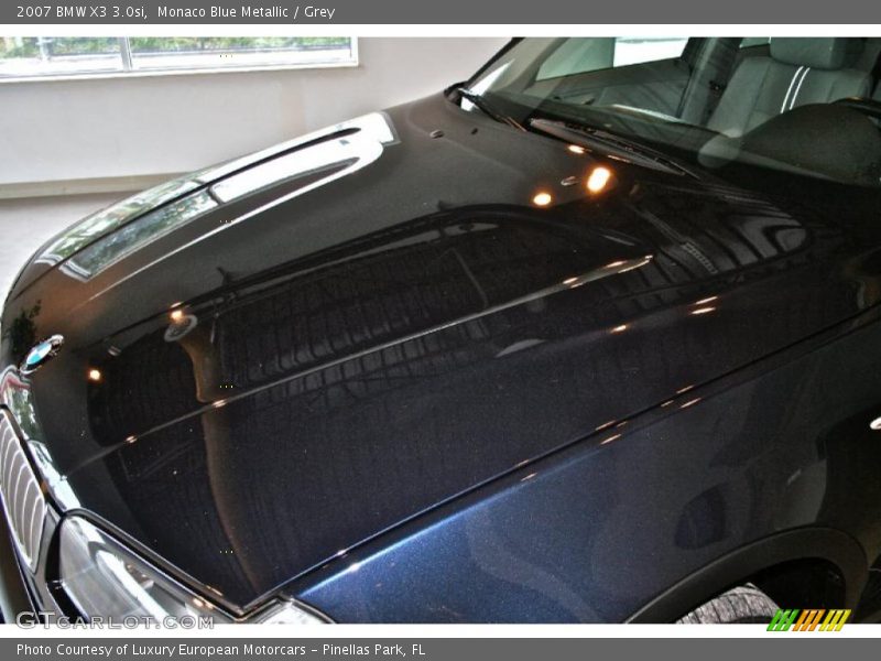 Monaco Blue Metallic / Grey 2007 BMW X3 3.0si