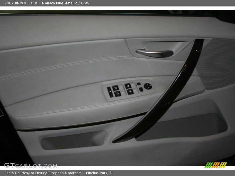 Monaco Blue Metallic / Grey 2007 BMW X3 3.0si