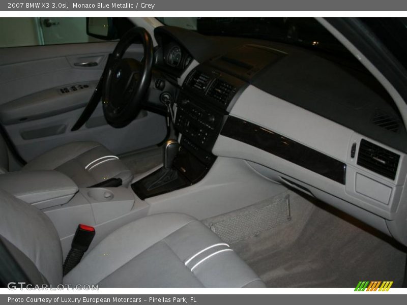 Monaco Blue Metallic / Grey 2007 BMW X3 3.0si