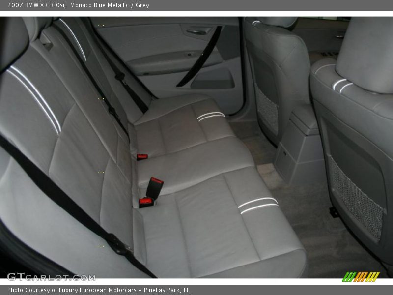 Monaco Blue Metallic / Grey 2007 BMW X3 3.0si