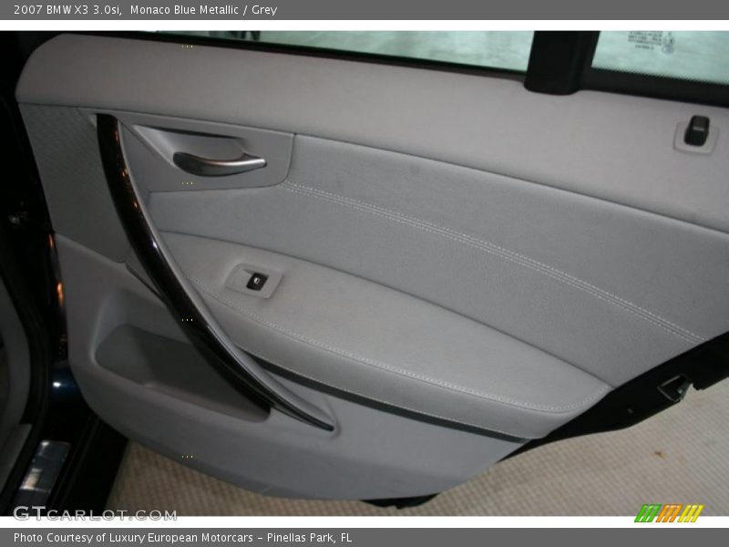 Monaco Blue Metallic / Grey 2007 BMW X3 3.0si