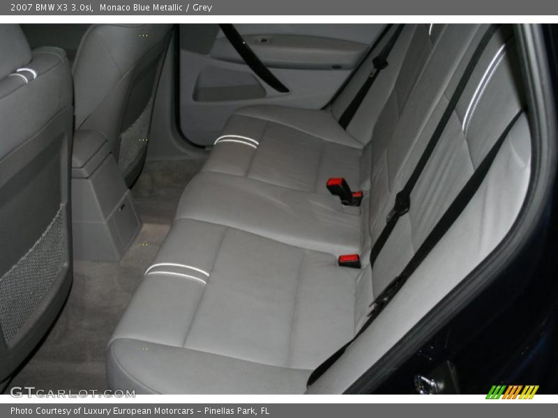 Monaco Blue Metallic / Grey 2007 BMW X3 3.0si